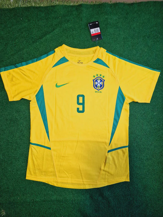 BRASIL 2002 - CAMISETA RETRO RONALDO NAZARIO #9